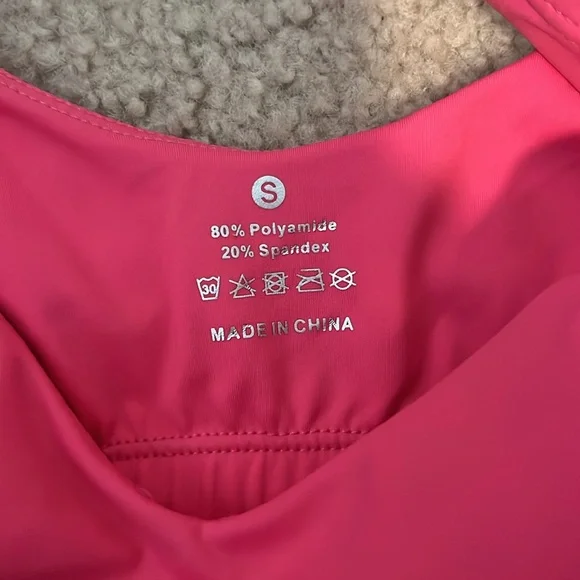 Vibrant Pink Sports Bra - Picture 2 of 3